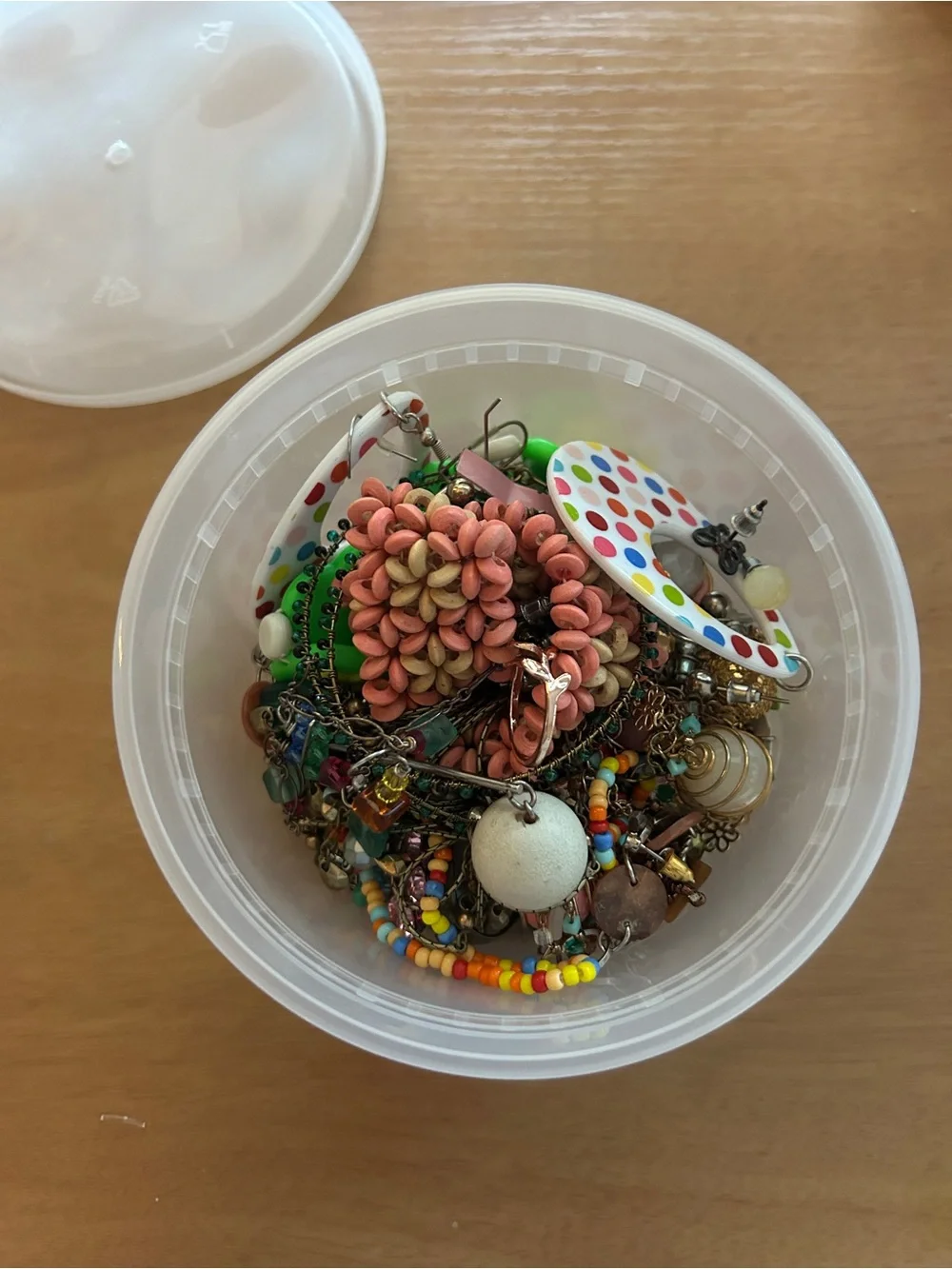 Mixed Color Beaded & Floral Statement mystery jewelry container